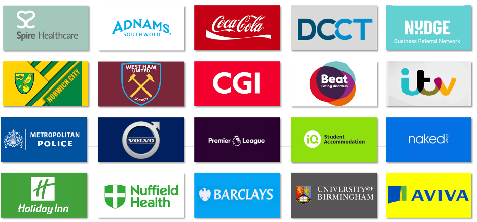 collage of client brands Mindspan have worked with