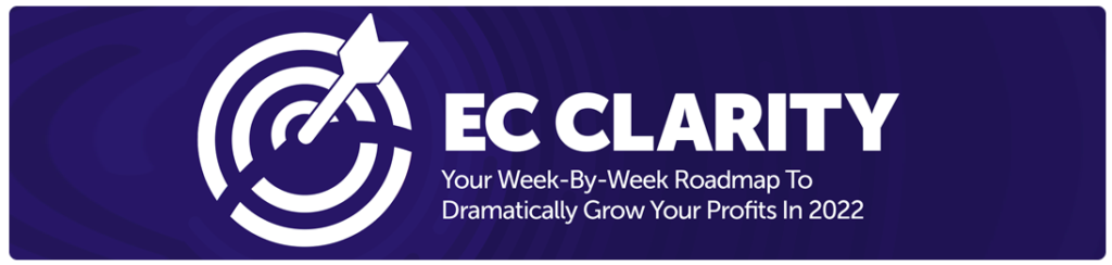 EC clarity banner with target and an arrow in the middle